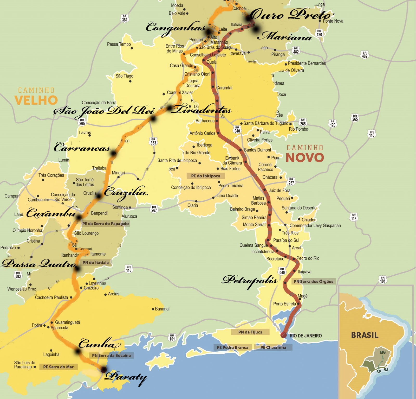 Guia Completo do Caminho Velho da Estrada Real: Ouro Preto a Paraty