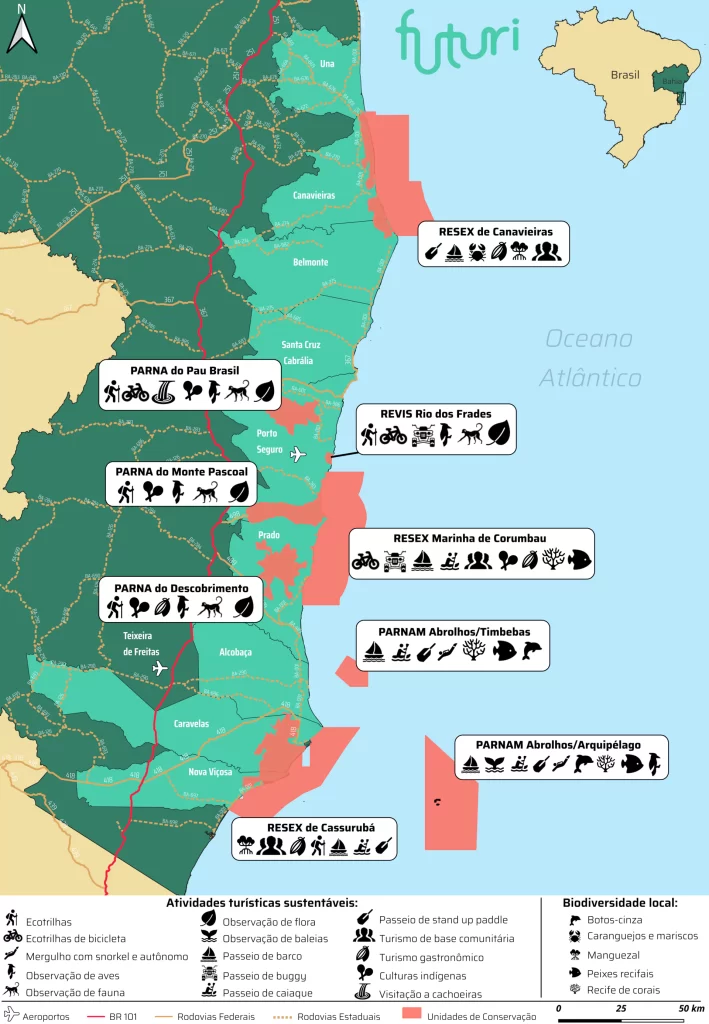 roteiro de viagem pela Costa das Baleias