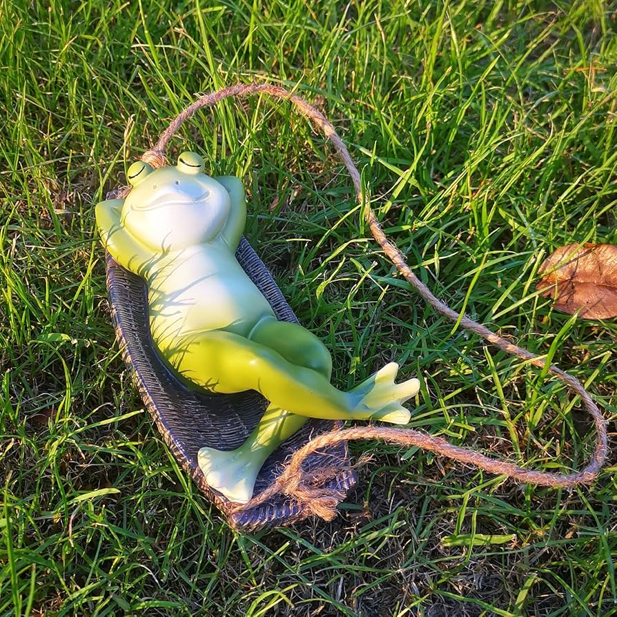 sapinho decorativo para jardim