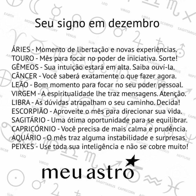 signos de dezembro