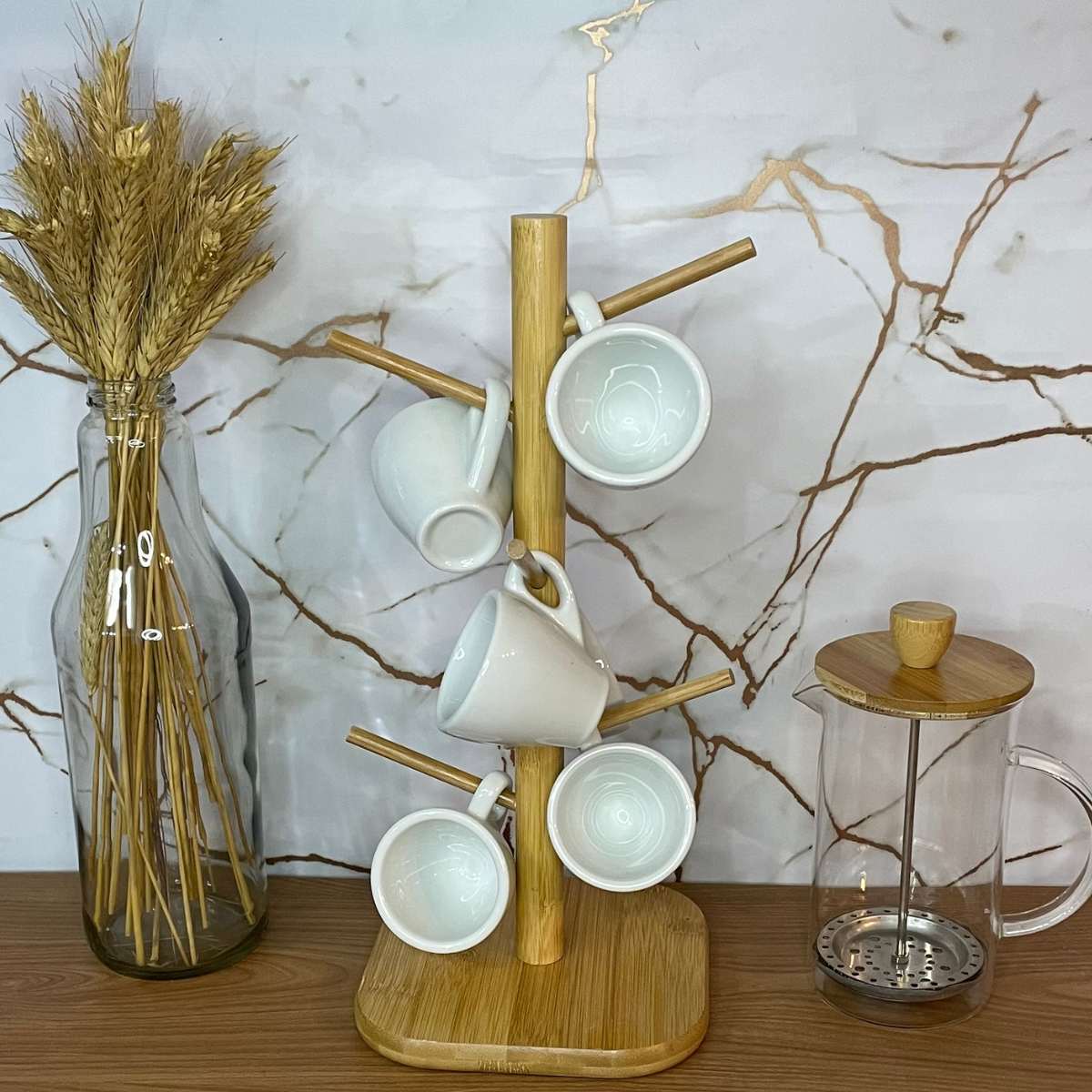 suporte para xícaras de parede