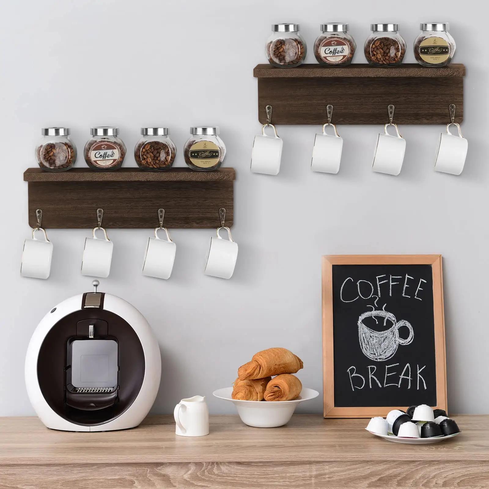 Os Melhores Suportes de Parede para Xícaras Compactos e Versáteis