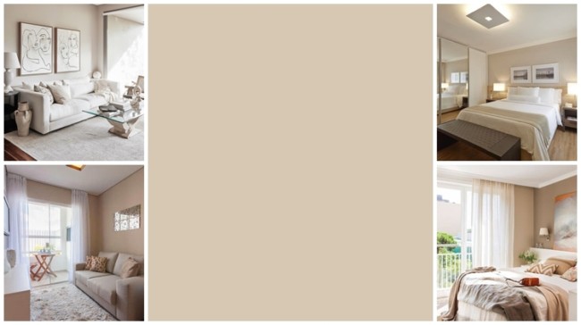 ideias de decoração com tinta cor areia