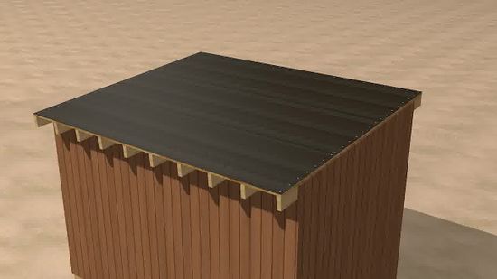 um galpão de madeira barato