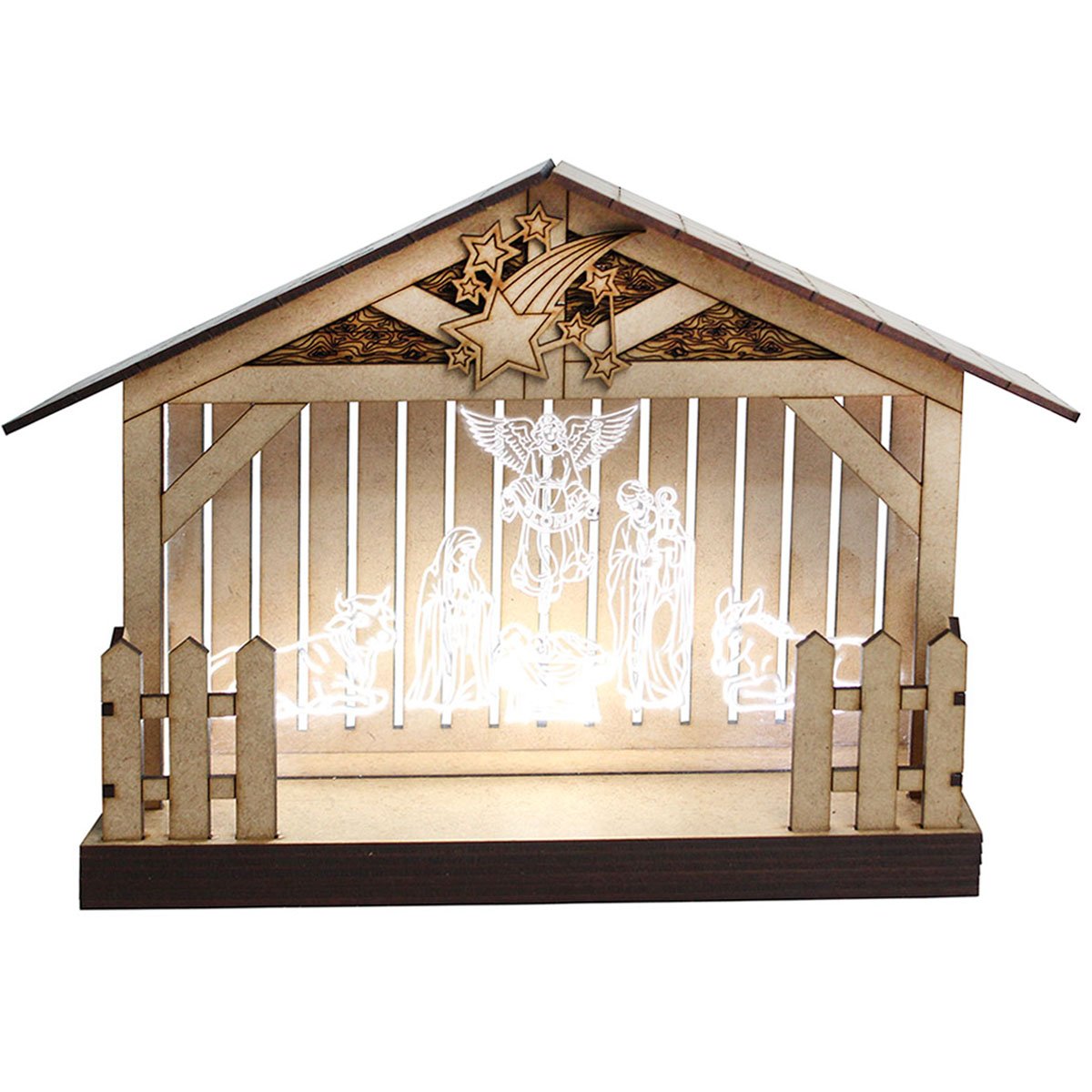 um presepio de madeira