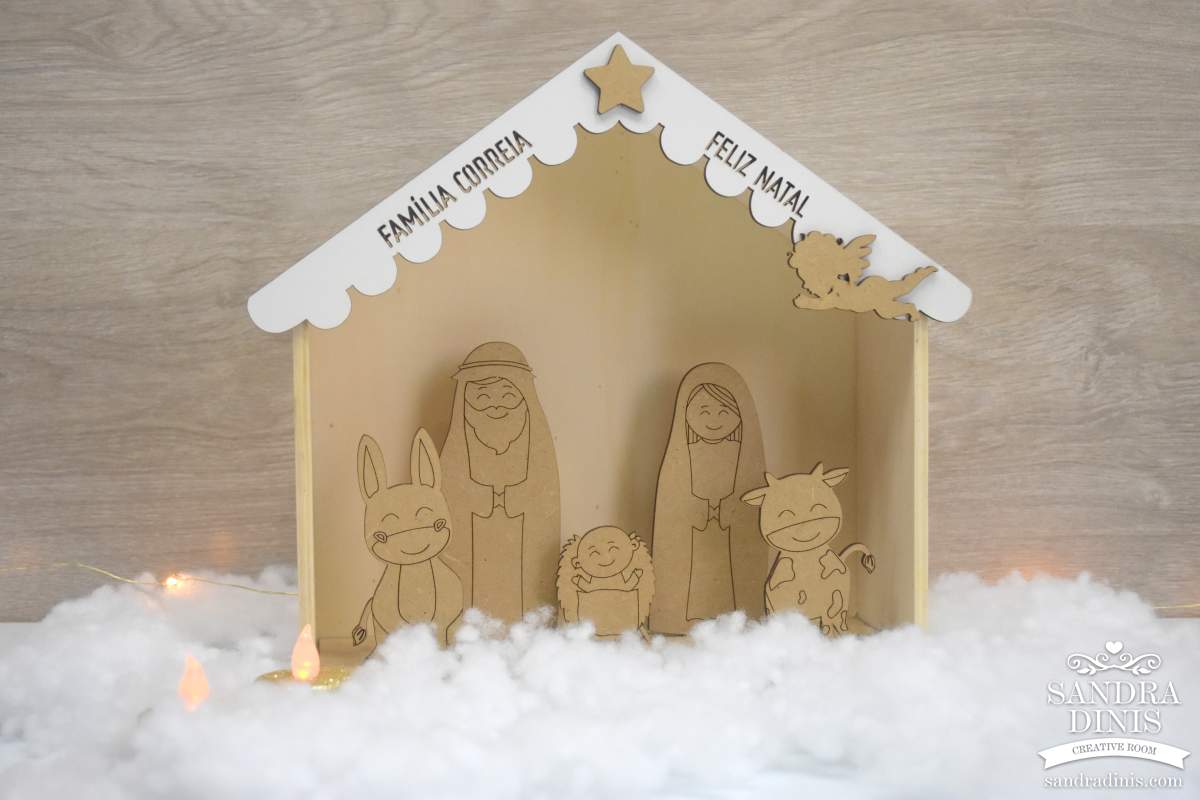 um presepio de madeira