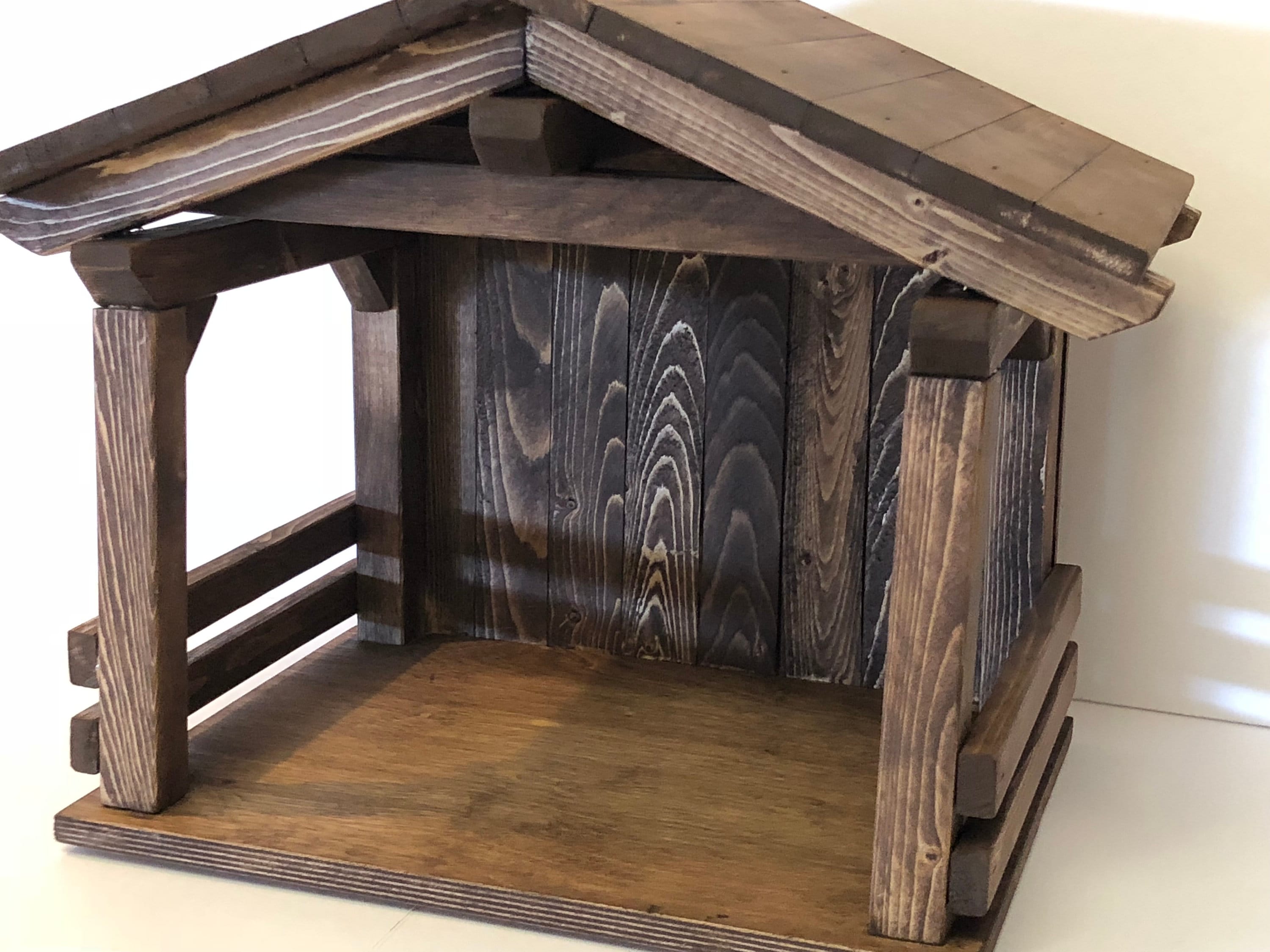 um presepio de madeira