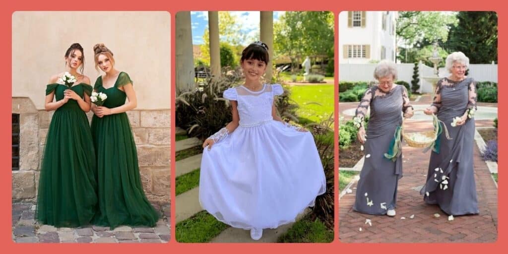 vestido de daminha vs vestido de florista